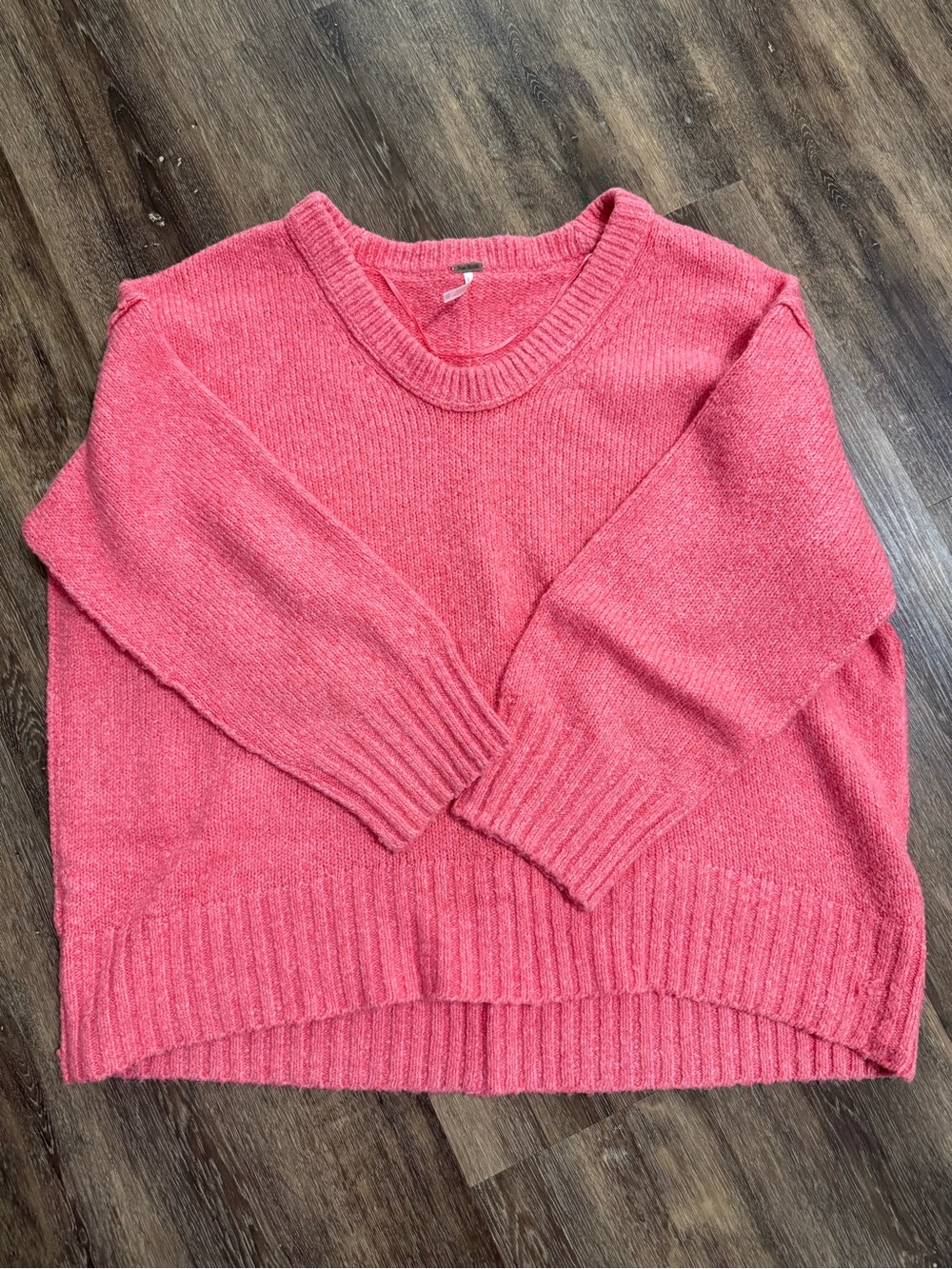 Free People Coral Crewneck Sweater